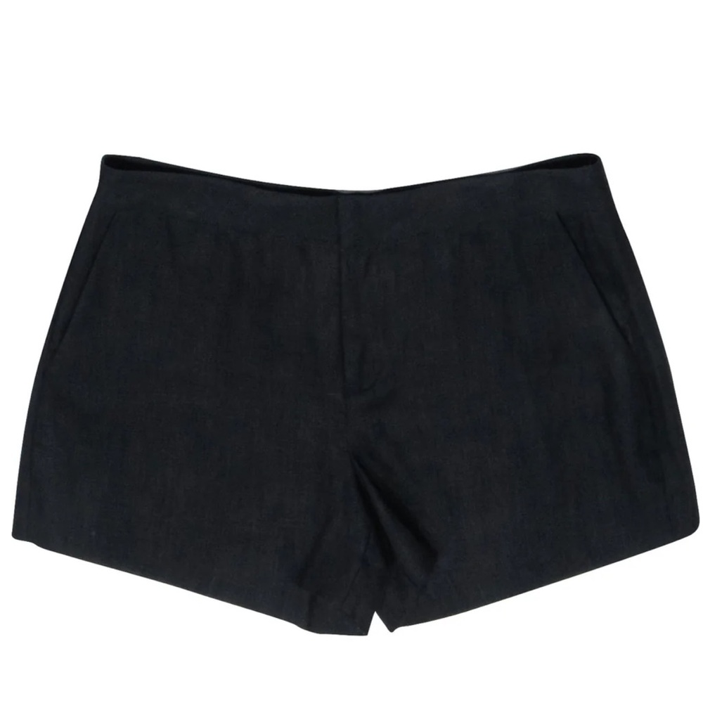 Joie Black Linen Tailored Shorts Sz 6 - Picture 5 of 13